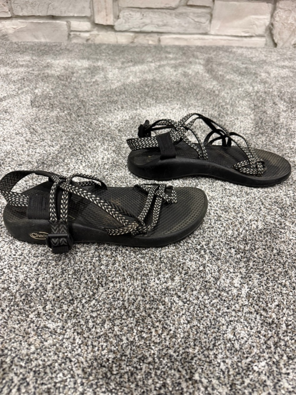 Chaco Women's Black Woven-Strap Sandals